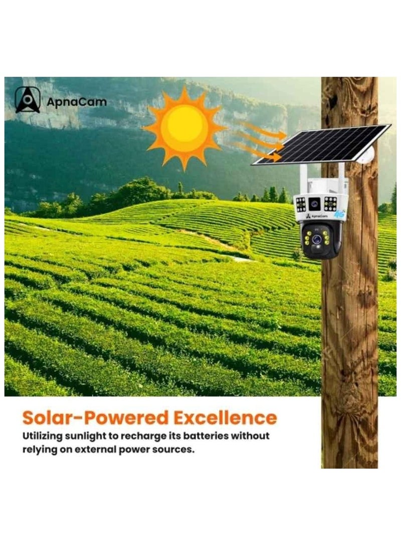 SUKILO 4G Solar Powered Security Camera with SIM Card Slot and Battery Backup – Outdoor Wireless Surveillance Camera, Motion Detection, Night Vision, 2-Way Audio, Waterproof - Image 2
