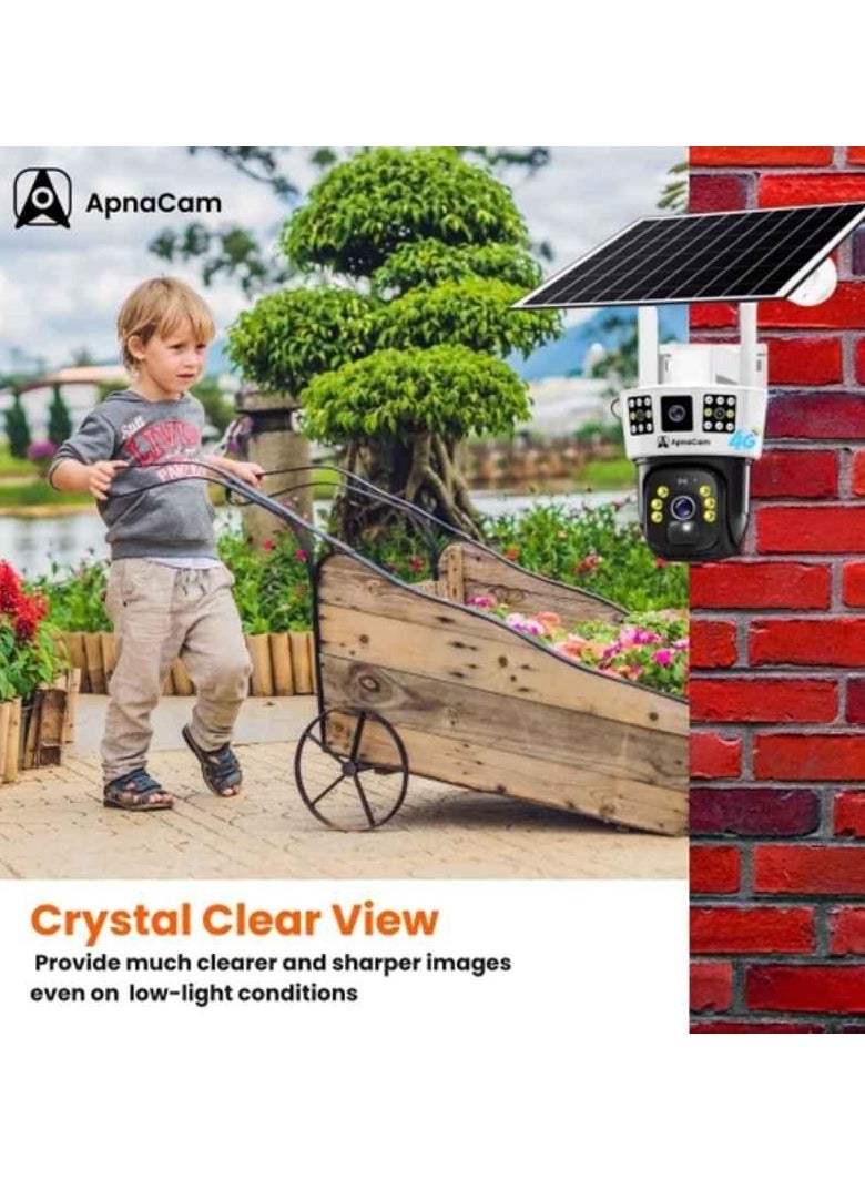 SUKILO 4G Solar Powered Security Camera with SIM Card Slot and Battery Backup – Outdoor Wireless Surveillance Camera, Motion Detection, Night Vision, 2-Way Audio, Waterproof - Image 4