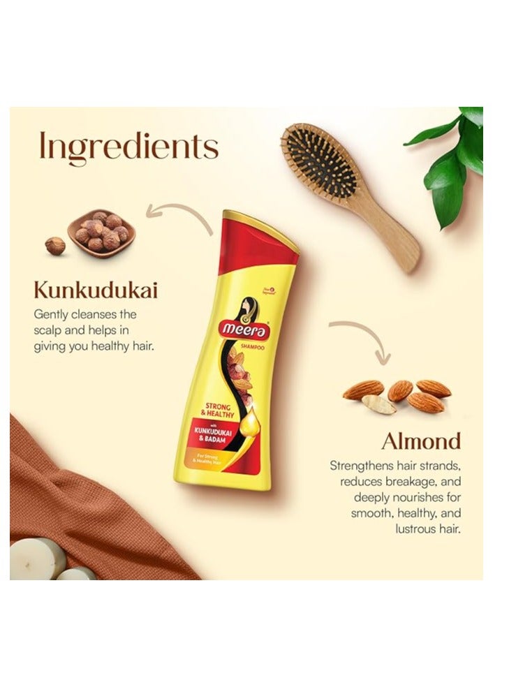 Meero Meera Strong & Healthy Shampoo With Kunkudukai & Badam 180 ml - Image 2