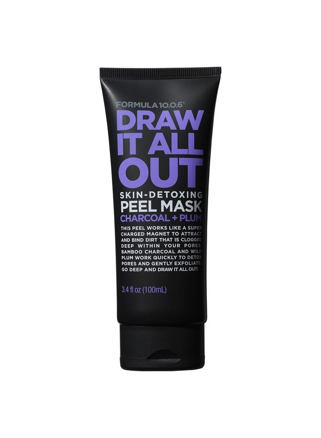 Formula 10.0.6 - Draw It All Out Skin-Detoxing Charcoal Peel Mask, Vegan, Paraben-Free & Cruelty-Free, 3.4 Fl Oz - Image 1