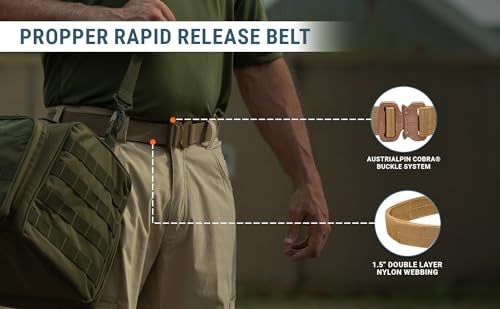 Propper Men's Rapid Release Belt, Coyote, X-Large - Image 4