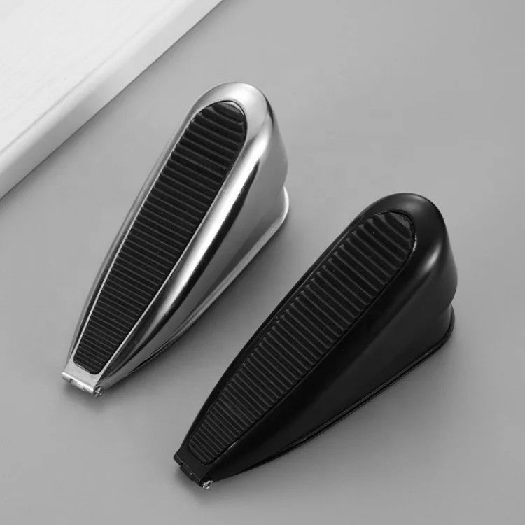 Bluejw Modern Non-Collision Spring Door Stopper - Punch-Free Door Wedge Holder, Non-Slip Thickened Black Rubber, Windproof Moving Door Stops-Tools - Image 2