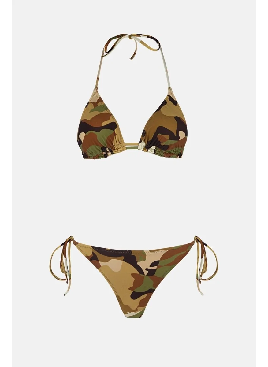 Ayyıldız Crescent Moon 40744 Camouflage Bikini Set