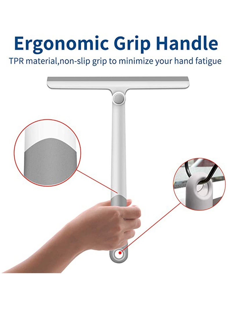 Beauenty Shower Squeegee for Shower Doors, Shower Squeegee for Glass Doors, Bathroom, Mirrors, Squeegee for Windows Cars and Tile Walls - Image 4