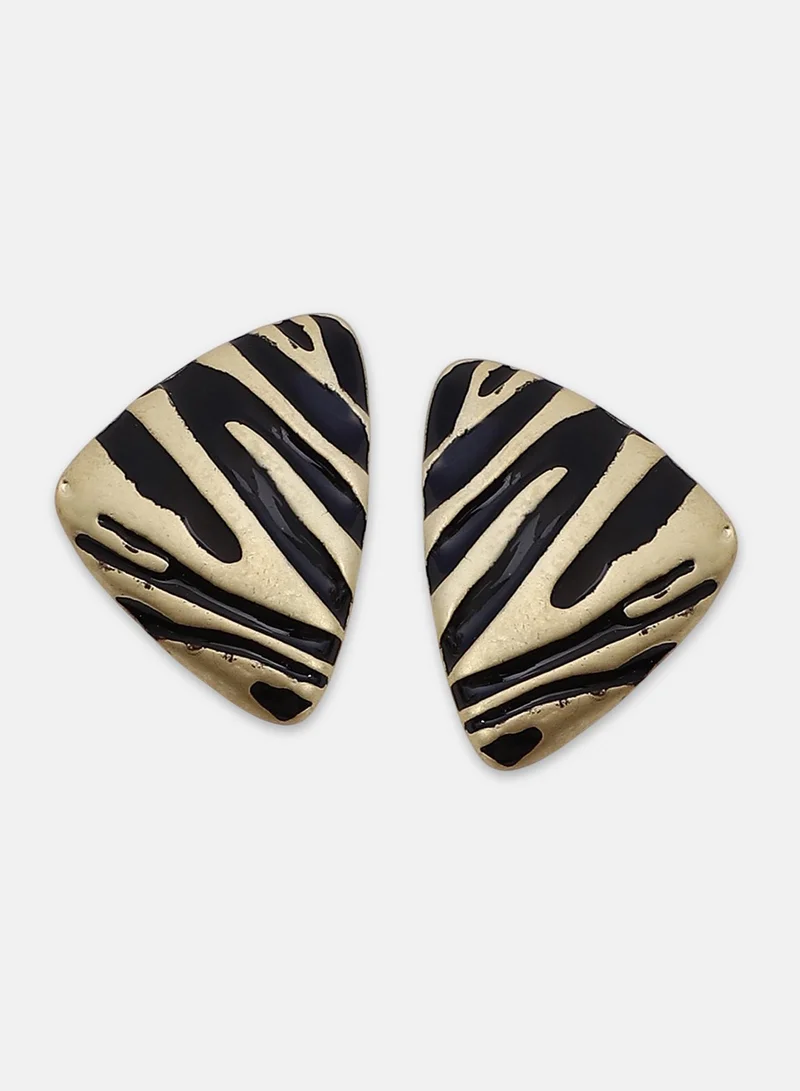 SOHI Matte Trinity Artificial Stud Earring Jewellery