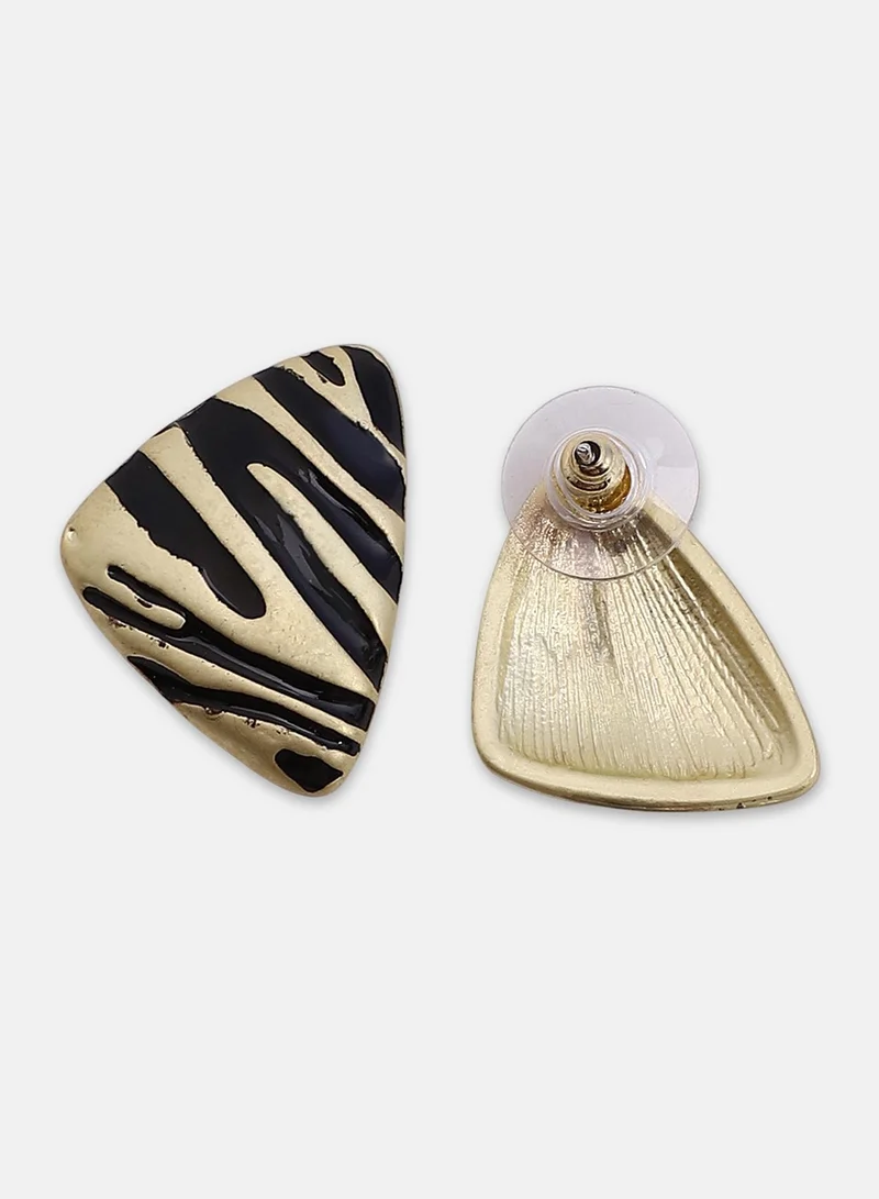 SOHI Matte Trinity Artificial Stud Earring Jewellery