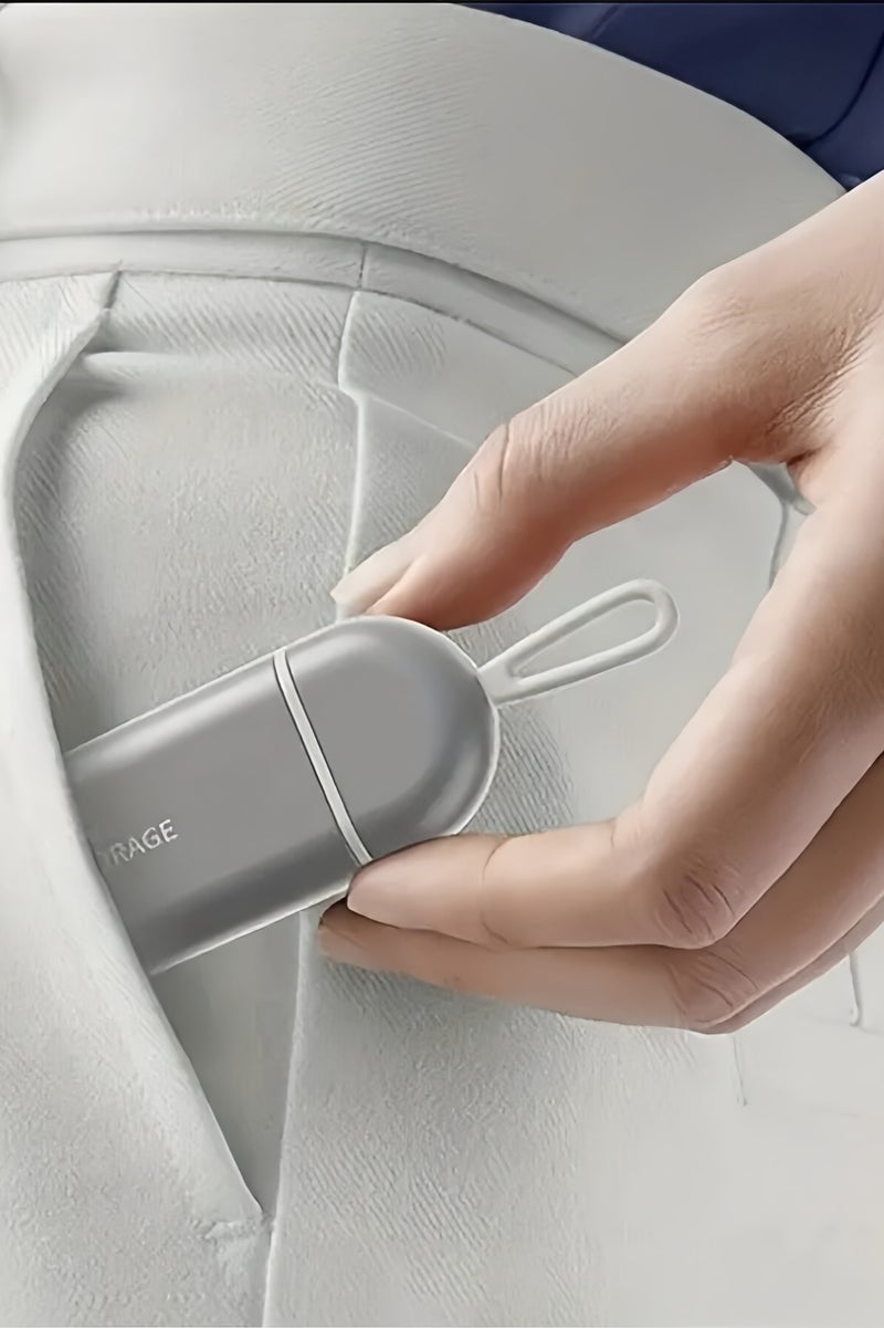  أورا سيليكت صندوق تنظيم حبوب منع الحمل - صندوق أقراص صغير الحجم، متين ومقاوم للرطوبة ومكون من ثلاث حجرات - مانع تسرب الماء، مادة ABS صديقة للبيئة، سعة كبيرة، مثالي للسفر والاستخدام اليومي، تخزين الأدوية، وسهل الحمل - Image 4