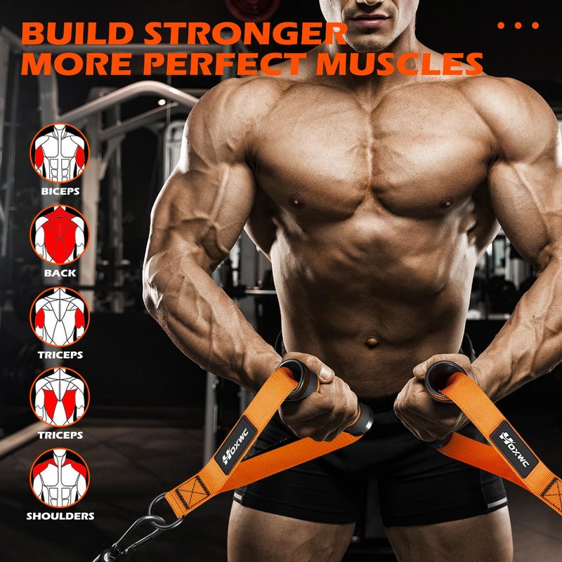 HOXWC Cable Handles Gym Equipment, Heavy Duty Resistance Band Handles, Replacement Exercise Handles for Cable Machine, Pulley System, Strength Trainer, Pull Down Workout, Home Gym Cable Attachments - Image 5