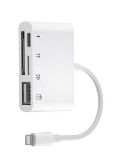 Lightning to SD Card Reader Adapter for iPhone iPad,Lightning USB Camera Adapter for iPad/iPhone 14/13/12/11/Xs XR X 8/7 Support Most USB Stick Keyboard Hub MIDI