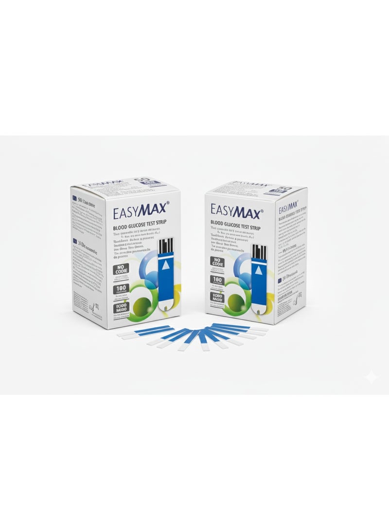 EASYMAX Blood Glucose Test Strips pack of 2 boxs 2 X 50 Accurate & Fast Blood Sugar Testing - Image 3