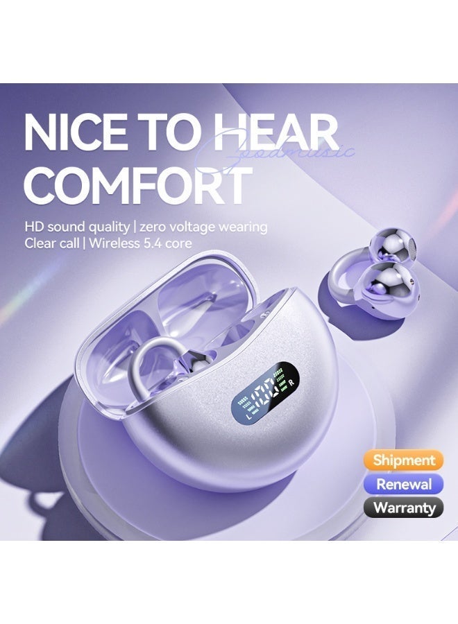 Qiwa-M79 Bluetooth Earphones - Wireless Clip-on, Sports Noise Cancelling, High-Fidelity Sound Quality, Non-In-Ear Design - Image 3