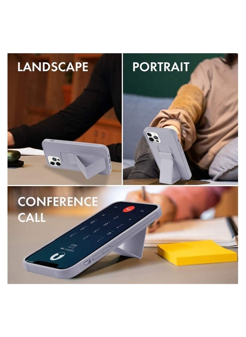 Raxoom iPhone 14 Pro Max Case with Magnetic Stand & Holder, Premium Silicone Hand Strap and Grip and Multi Stand - Image 5