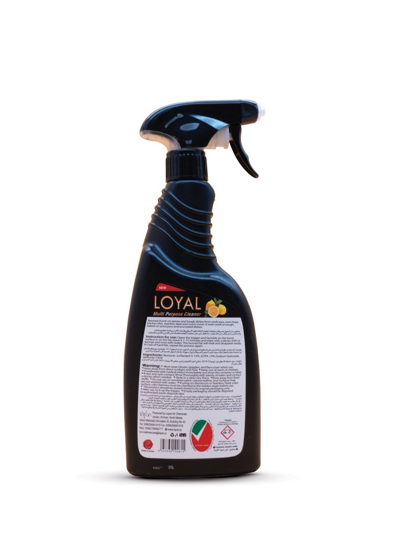 LOYAL Multi Purpose Cleaner,Cooker Cleaner, Lemon Scent 750ml - Image 2