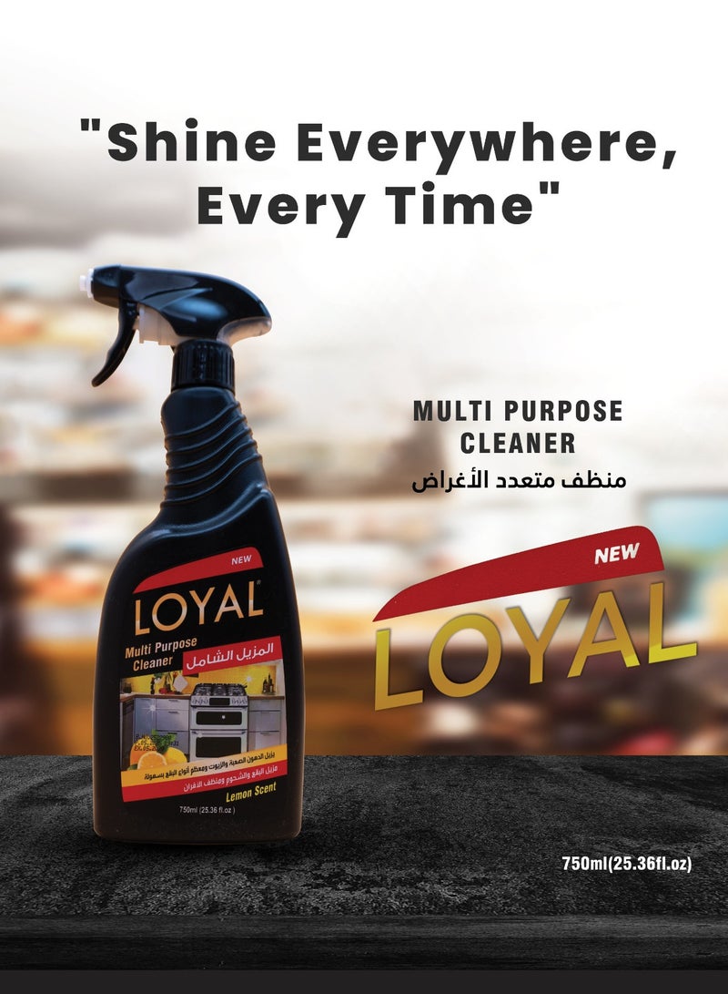 LOYAL Multi Purpose Cleaner,Cooker Cleaner, Lemon Scent 750ml - Image 3