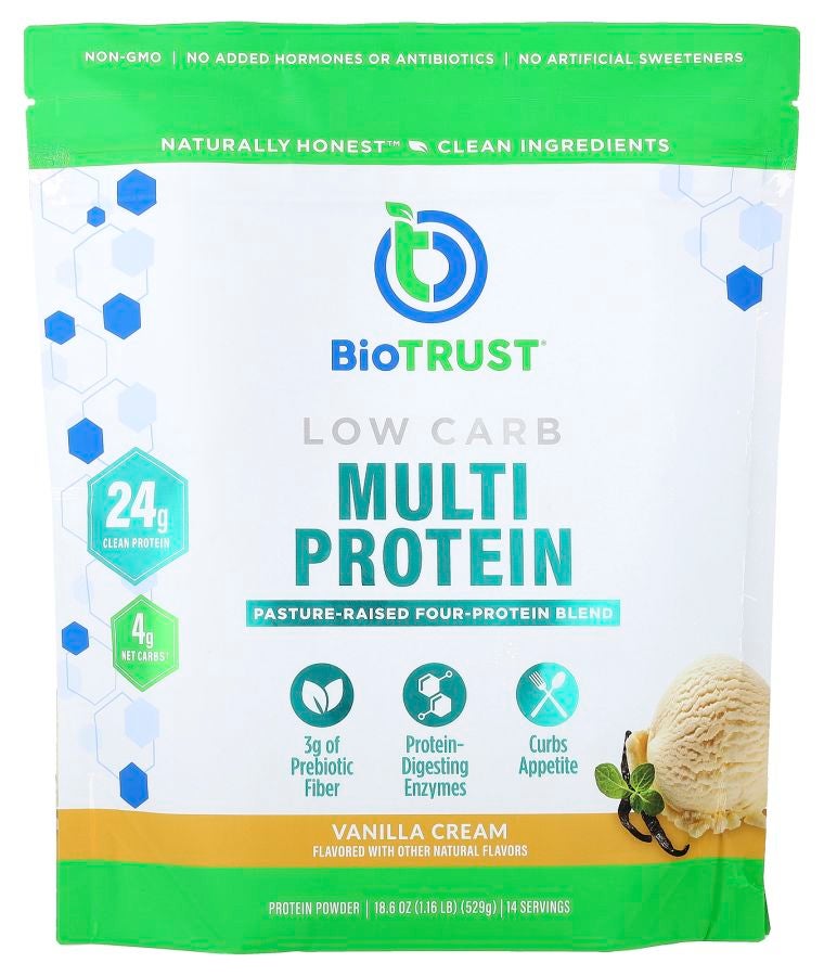 BioTrust Low Carb Multi Protein Vanilla Cream 1.16 lb (529 g)