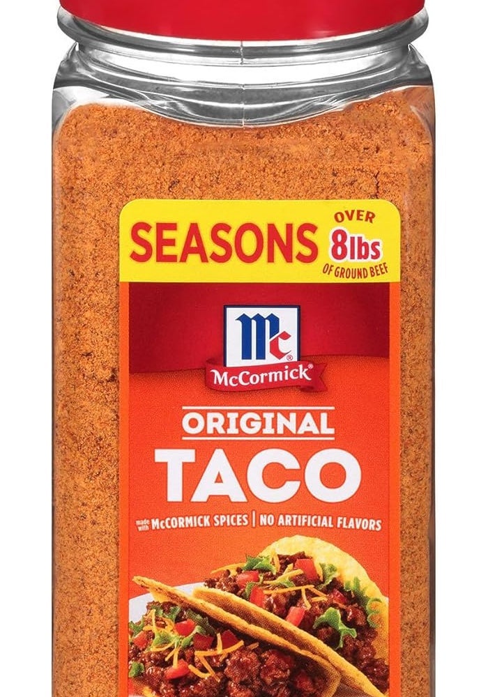 McCORMICK خلطة توابل تاكو الأصلية من مكورميك - 8.5 أونصة في جرة، بدون MSG، بدون نكهات صناعية - Image 1