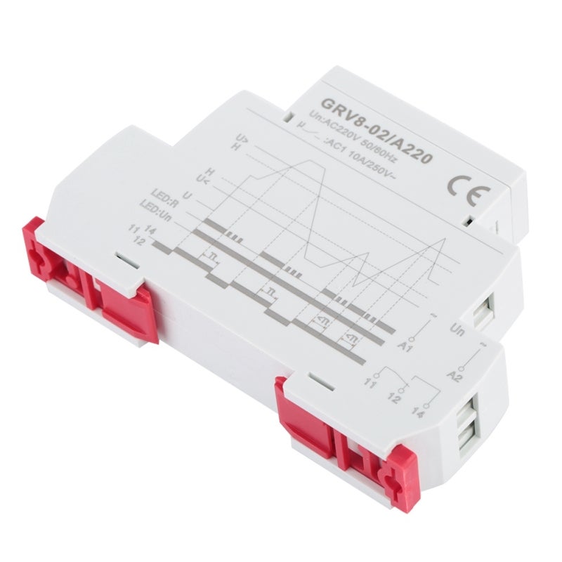 GEYA Voltage Monitoring Relay 18mm Width True RMS Measurement - High Accuracy Overvoltage Protection Relay for Electrical Equipment - Image 4