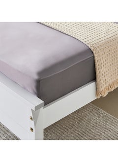 Home Box Opulent Luxe Cotton Solid Super King Fitted Sheet - 200x200+40 cm  - Image 1