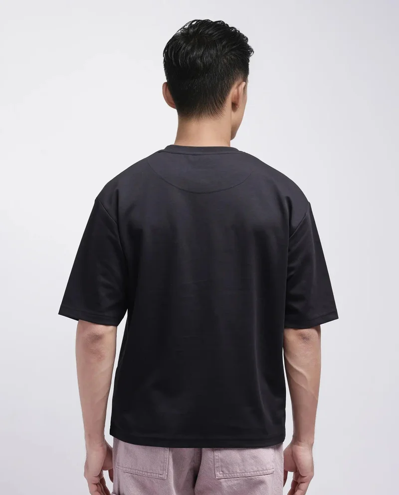 رير رابِت Men's Oversized Graphic Print T-Shirt