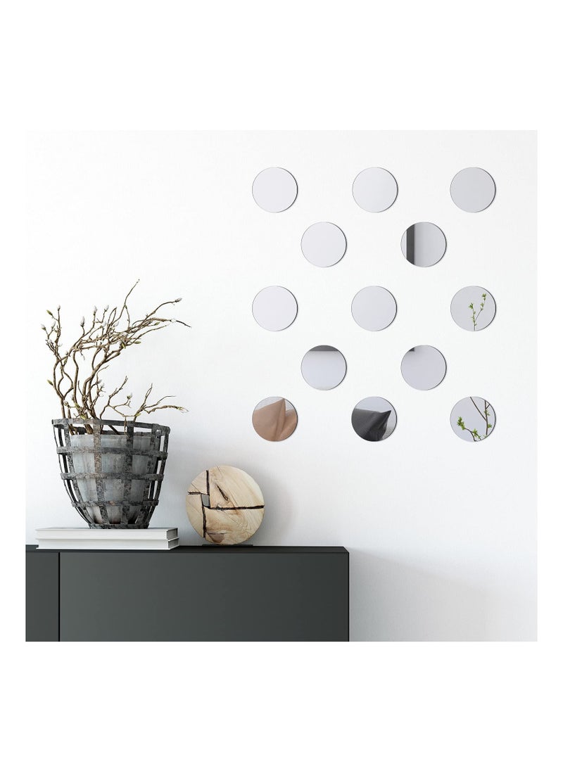 Excefore 25 Pieces Round Mirror Tiles, 6 Inches Round Mirrors Trays Glass Mirror Circles for Wedding Table Centerpieces, DIY Crafts, Framing, Mosaic and Home Decorations  - Image 2