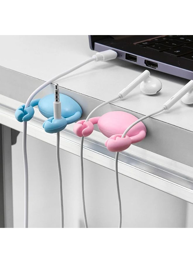 Crab Cable Organizer Clip A1 Style Self Adhesive Desk Wire Tidy Holder - Image 1