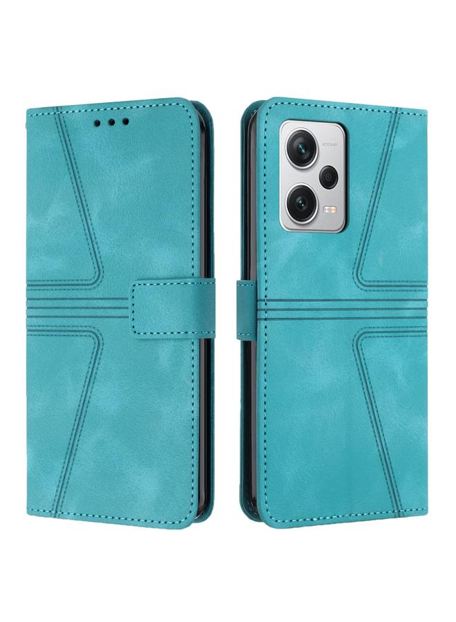 erorex Case For Xiaomi Poco X5 Pro Triangle Solid Color Leather Phone Case - Image 1
