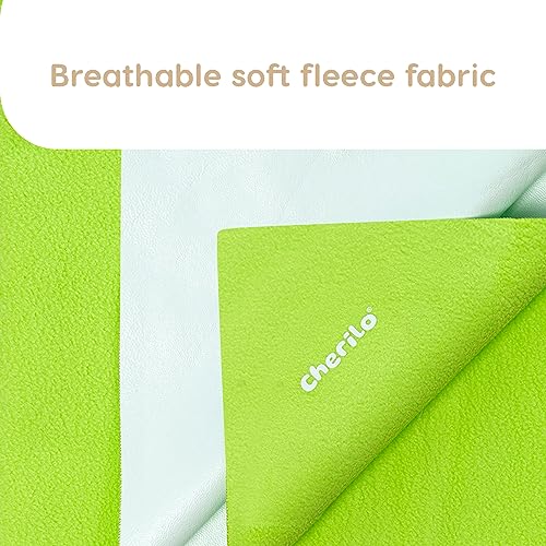 Cherilo New Born Combo Dry Sheet for Daily Use or Gifting, Waterproof Bedsheet, 3 Small Sizes Mat (Maroon + Pista Green + Sky Blue) - Image 2