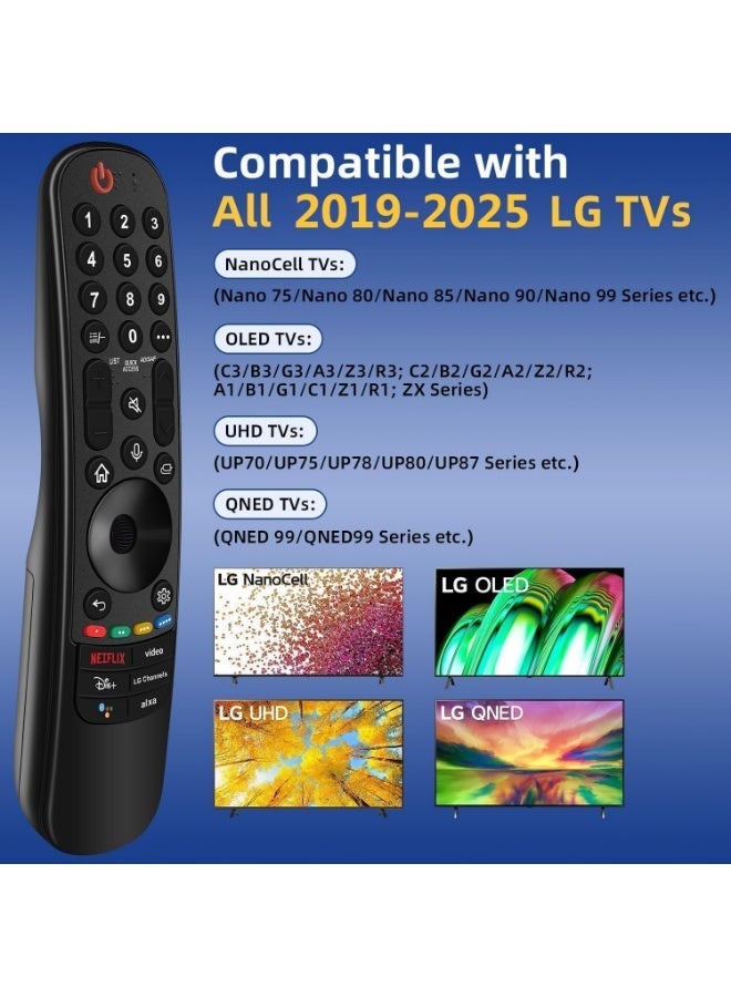 Remote House Replacement for LG TV Remote, for All 2019-2025 LG Remote Control for Smart TVs with Voice and Pointer Function, for LG Magic Remote. 1-Year Warranty. - Image 4