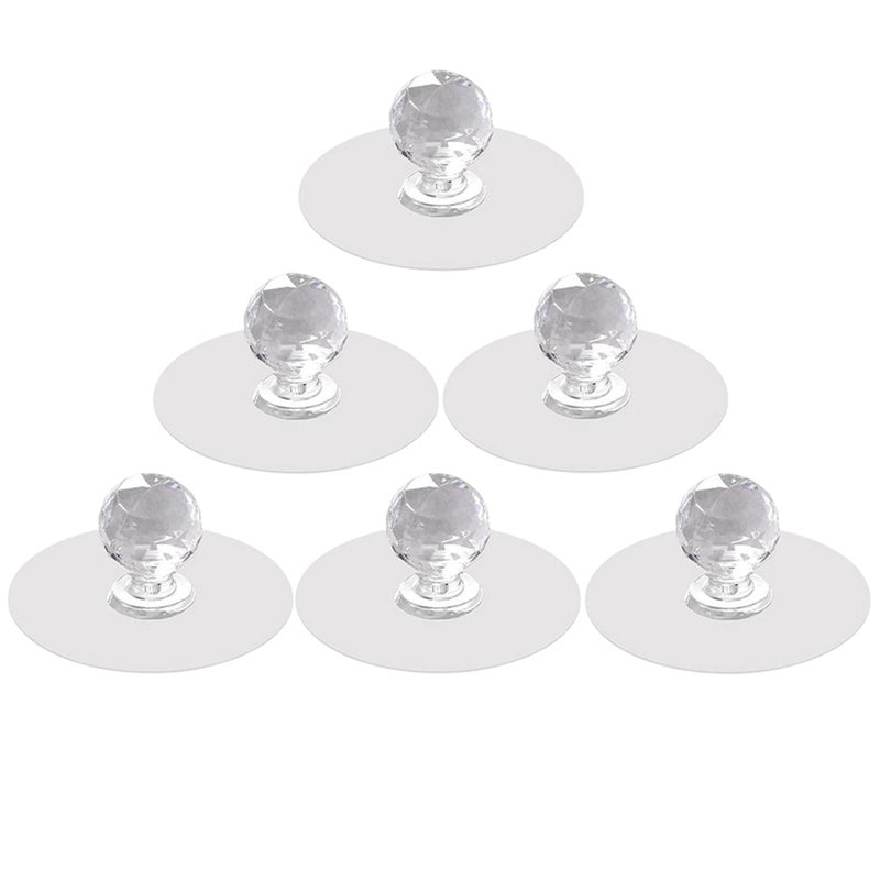 12 pcs Sticky Cabinet Knobs Punch-free Cabinet Handles Adhesive Drawer Knobs Dresser Handles - Image 2