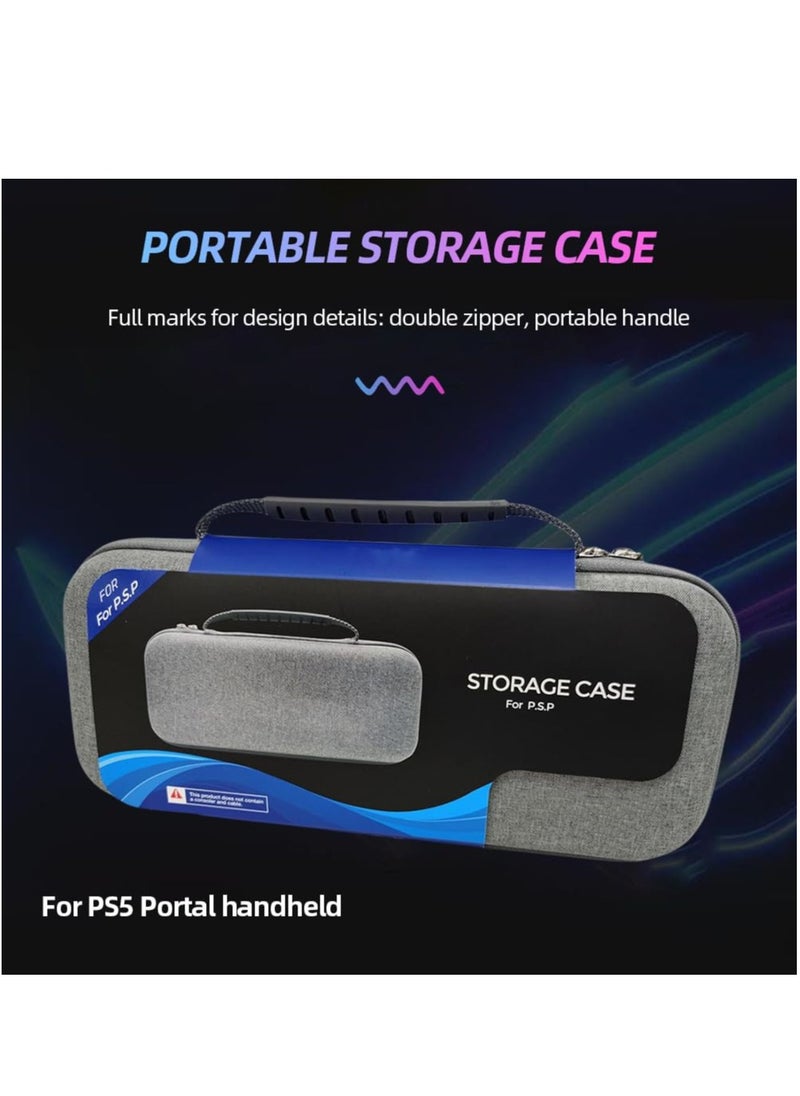 Carrying Case Bag For Playstation Por tal Shockproof EVA Travel Carrying Case Anti-Scratch Portable Storage Bag with Mesh Pocket for PS5 Portal Remote Player