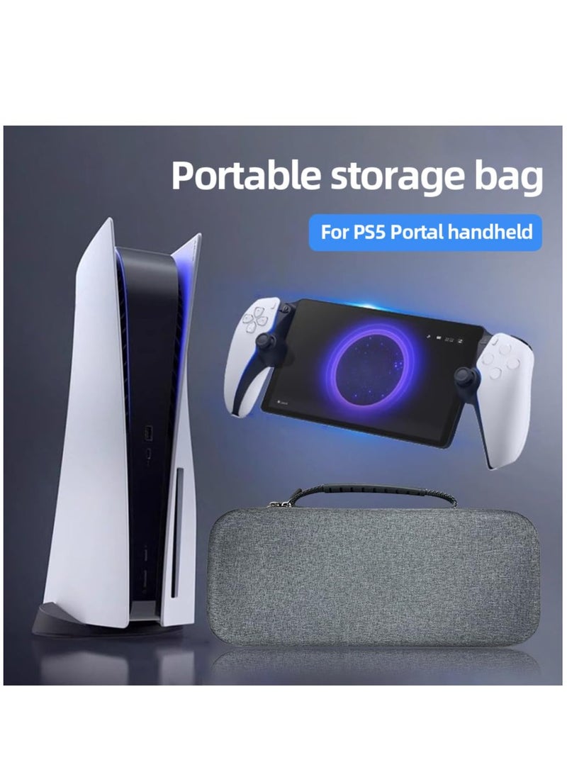 Carrying Case Bag For Playstation Por tal Shockproof EVA Travel Carrying Case Anti-Scratch Portable Storage Bag with Mesh Pocket for PS5 Portal Remote Player