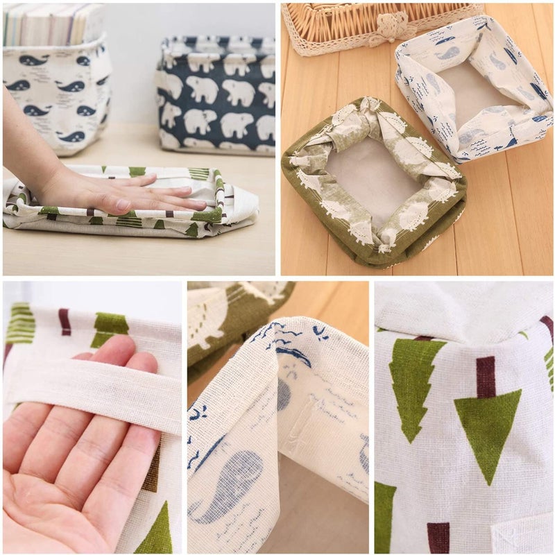 Tofal Foldable Cloth Organizer Box For Storage Organisers Storage Box Baskets For Wardrobe Boxes Baby Clothes Organiser Cupboard Small multipurpose storage box Basket for Home 4 - Image 2