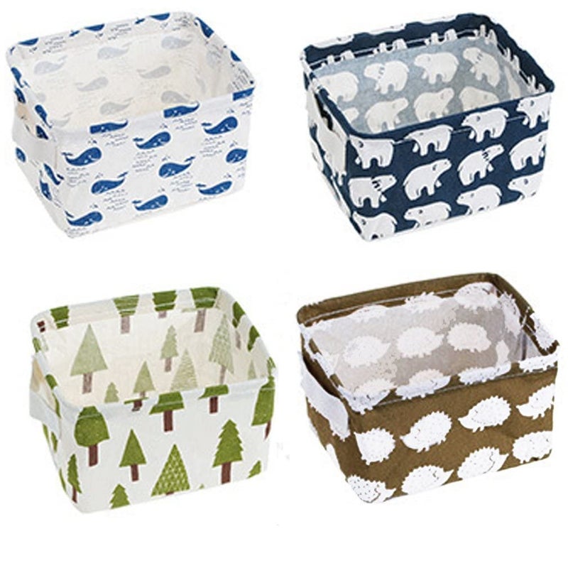 Tofal Foldable Cloth Organizer Box For Storage Organisers Storage Box Baskets For Wardrobe Boxes Baby Clothes Organiser Cupboard Small multipurpose storage box Basket for Home 4 - Image 1