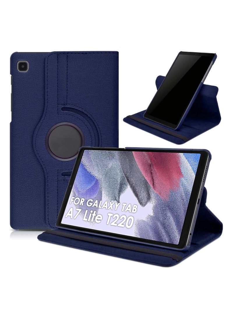 Protective Case For Samsung Galaxy Tab A7 Lite Case 8.7 inch 2021 (SM-T220/T225/T227) 360° Rotating Book Cover, Case for Galaxy Tab A7 Lite Blue - Image 1