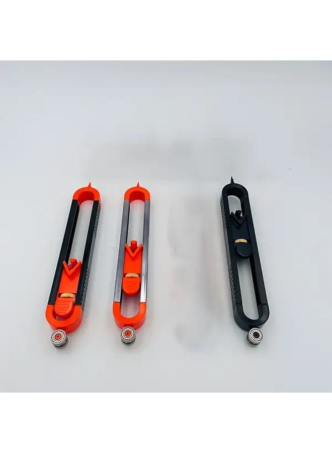 Black Contour Radius Ruler For Woodworking Tile And Floor Measuring - Image 2