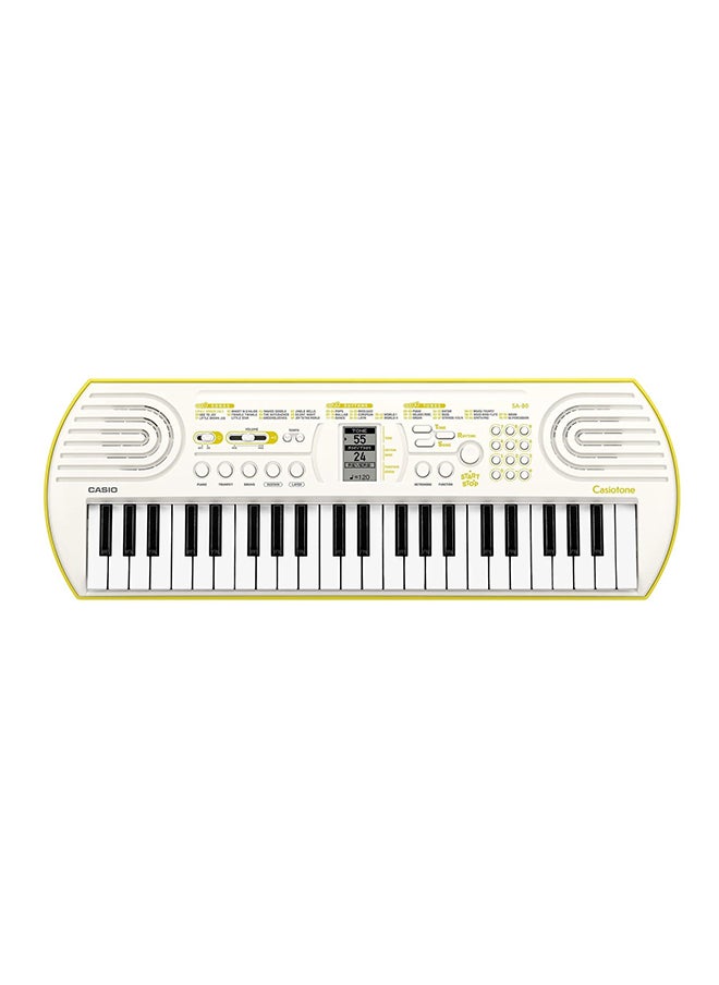CASIO - Mini Keyboard For Kids 44 Keys 100 Tones  White - Image 1