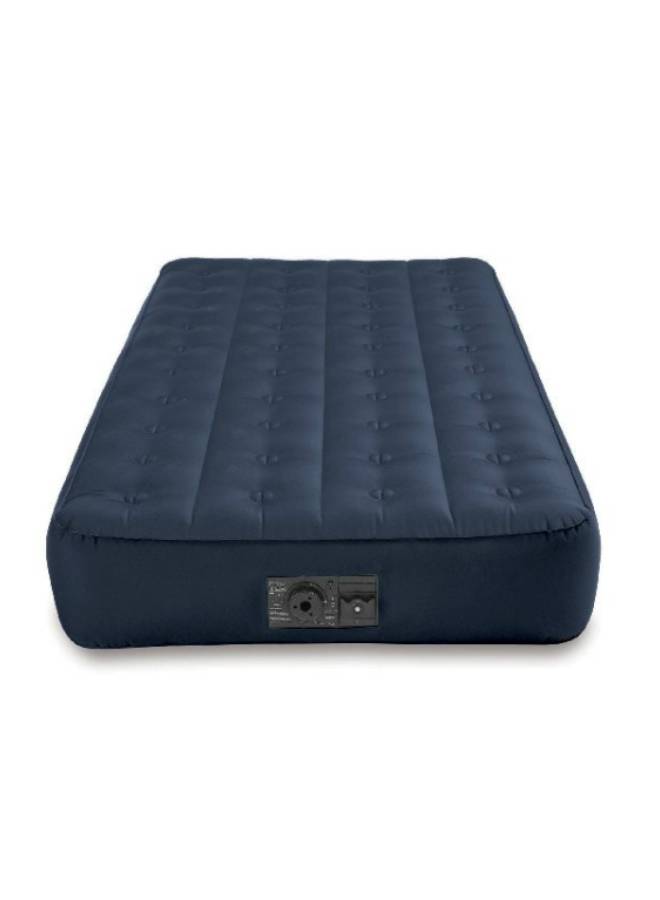 INTEX Super Tough Air Bed With Built-In Air Pump For Indoor And Outdoor Blue - Image 2