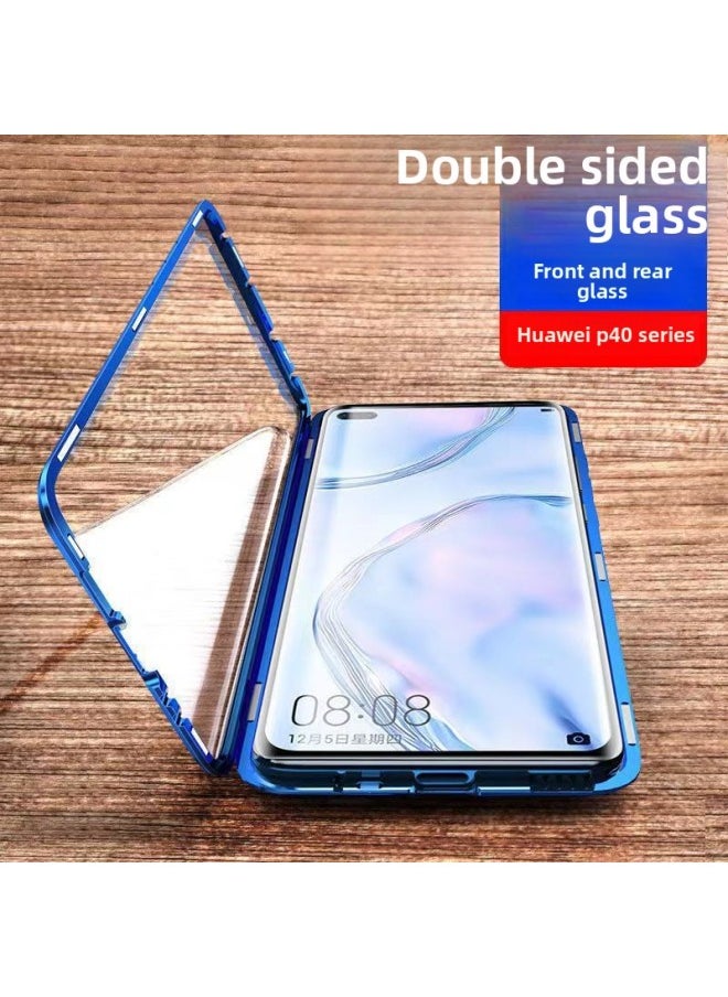 For Huawei Mate20/P20/P30pro Phone Case Nova5/4e Honor 20 Double Sided Glass P40 Full Coverage-Color:Black [double-sided Glass]]-Applicable Model:For Huawei Mate10