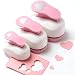 LOVEINUSA Pink Heart Shape Hole Punch 3PCS Set High Precision Design for Romantic Heart Patterns for Wedding Greeting Cards Scrapbooking DIY Albums Handmade Scrapbook Papers Puncher - Image 2