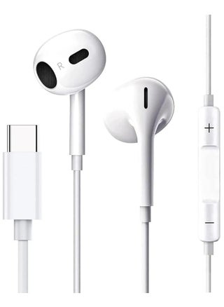 Type-C Earphones with Wired Headset, Microphone, and Volume Control – Heavy Bass Sound Quality for iPhone 16 Pro (White) - pzsku/Z2C0331C35862D0CD5074Z/45/_/1730813824/b45a9a10-6cf9-4555-8f4b-62d00f0d1280