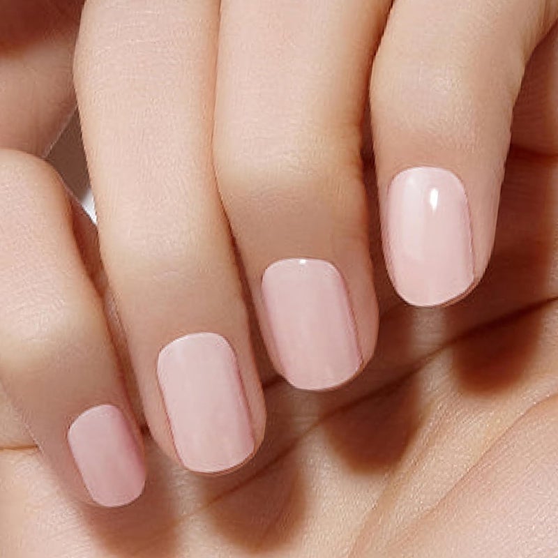 Dashing Diva Glaze Nail Starter Kit - Pale Blush - Long Lasting, Chip Resistant, Semi-Cured Gel Nail Strips - 7-Piece Manicure Set with 32 Strips and Mini LED Lamp - Image 2