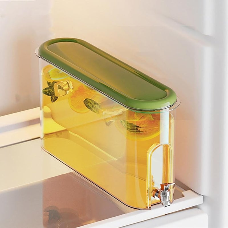 Green Refrigerator Water Dispenser Compact Design Efficient Drink Dispenser Practical Water Container - Image 4