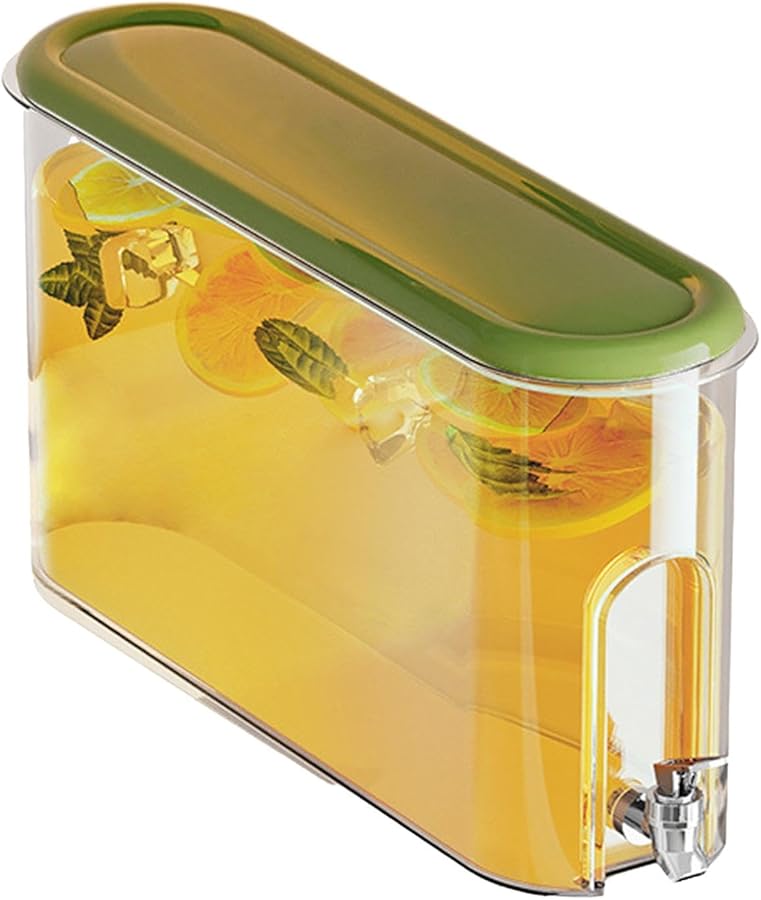 Green Refrigerator Water Dispenser Compact Design Efficient Drink Dispenser Practical Water Container - Image 1