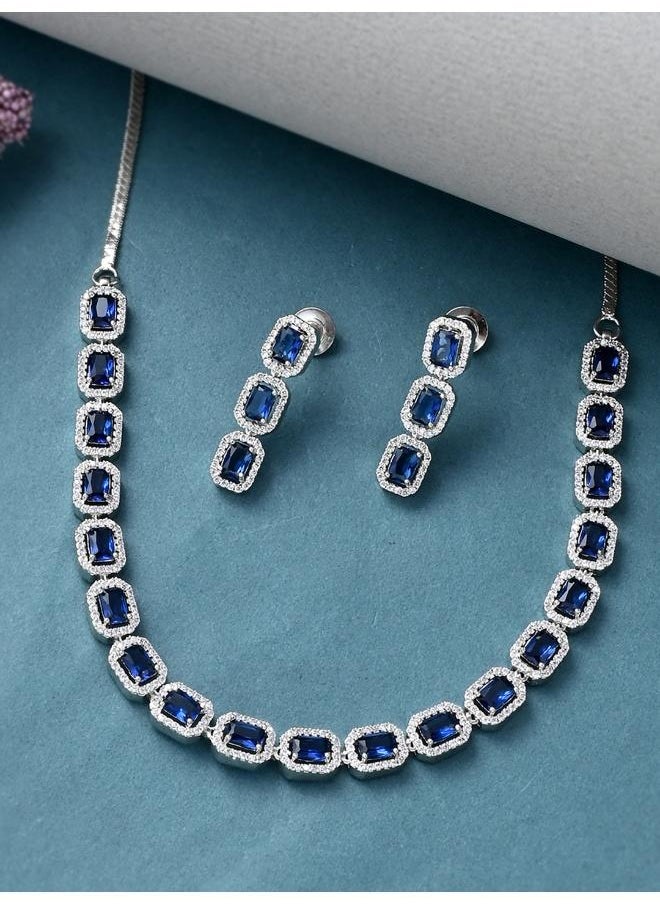 VOYLLA Sparkling Elegance Link Design Jewellery Set  - Image 1