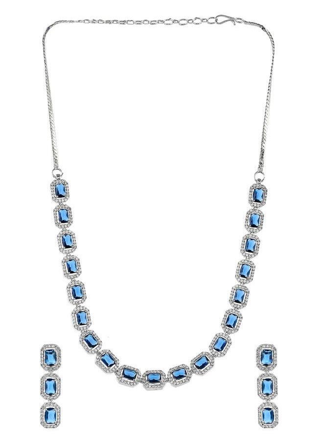 VOYLLA Sparkling Elegance Link Design Jewellery Set  - Image 3