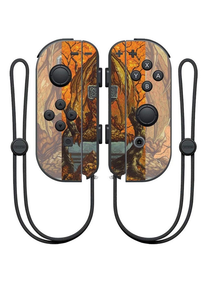 Mightyskins Skin Compatible With Nintendo Joy Con Controller Autumn Dragon | Protective, Durable, And Unique Vinyl Decal Wrap Cover | Easy To Apply, Remove, And Change Styles | Made In The Usa