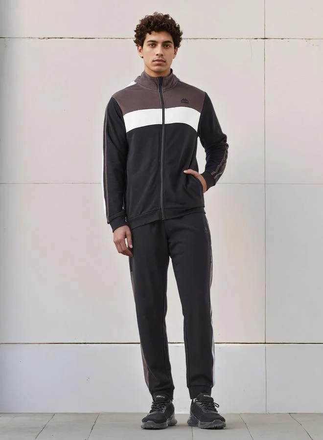 Kappa Kappa Men Regular Fit Colourblock Hoodie