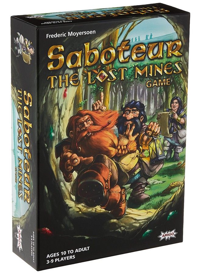 Amigo Saboteur: The Lost Mines Board Game Secret Role Semi Cooperative Easy To Learn & Perfect For Family Game Night Ages 10+ 3 9 Players - Image 1
