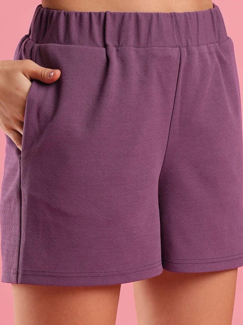 globus Women V-Neck Sleeveless Top & Shorts