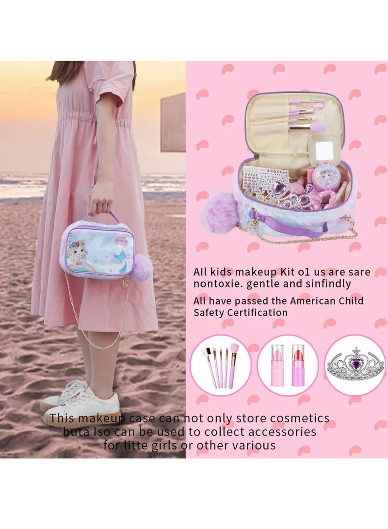 Kids Makeup Kit for Girls, Unicorn Makeup Set, Real Washable Make up Kit for Little Girl Princess Toddler Makeup for Kid Birthday Gifts Unicorn Toys for Girls - Image 2